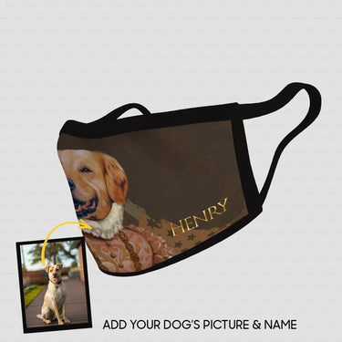 Personalized Dog Gift Idea - Royal Dog's Portrait 22 For Dog Lovers - Cloth Mask